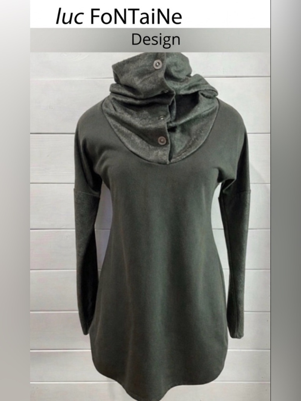 LUC FONTAINE – Green Tunic – Size 4